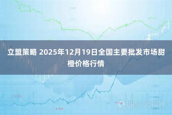 立盟策略 2025年12月19日全国主要批发市场甜橙价格行情